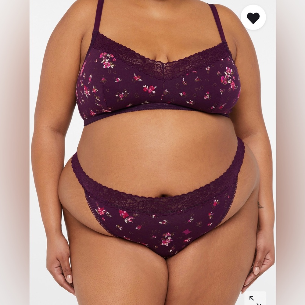 Set: Cotton Essential Bralette & Thong